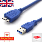 USB 3.0 Cable for WD Western Digital Elements Portable Hard Drive Disk UK 1M