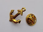 Spilla àncora argento 925 dorato vintage gilt 925 silver anchor lapel pin brooch