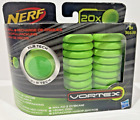 New Old Stock (2011) Sealed Box of 20x Green XLR Tech Nerf Vortex Discs (36638)