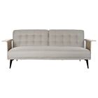 DIVANO LETTO VINTAGE BEIGE  FRANCESE RETRO  CHIC DESIGN LIVING cm 203 x 87 H 81