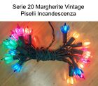 Luci di Natale 20 Margherite color Piselli Incandescenza Vintage U150