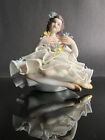 PORCELLANA CAPODIMONTE STATUINA BALLERINA CON PIZZO