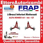 2 BRACCI OSCILLANTI INFERIORI RINFORZATI FRAP ALFA 147 - 156 - GT TRAPEZI NUOVI