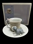 Rare Lladro ‘Dog With Bird ‘ Cup And Saucer No.6046 (Box)