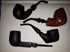 Lotto 4 pipe freehand sabbiate e lisce briar pipes