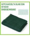 TELO RETE VERDE TESSUTO CON SPACCO CENTRALE DIVERSE MISURE RACCOLTA OLIVE