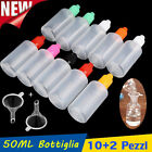 10X 50ML BOCCETTE CONTAGOCCE BOTTIGLIA LIQUIDO PLASTICA VUOTO BOTTIGLIE FLACONI