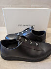 Emporio Armani Mocassino Uomo Pelle Nera Sneaker Scarpa Elegante