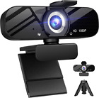 Tomorsi Webcam USB Full HD 1080P Grandangolare, Microfono E Supporto per Treppie