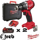 Trapano a percussione Compatto 60NM M18 +2 Batt. 2Ah Milwaukee M18 BLPDRC-202C