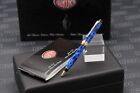 Aurora Optima Blue Gold Trim Ballpoint Pen - UNUSED