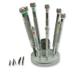 x9 SCREWDRIVERS on base/stand QUALITY watchmakers tools