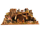 Presepe Nativita  Capanna con luci Casette Statuine 50x25x20 cm