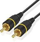 SPDIF Digital Audio Video Coaxial Cable RCA to RCA Male Coax DAC Lead 15FT