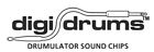 E-MU Drumulator Rare Digidrums Rock Kit Eprom Set For 8-Bit Digital Drum Machine