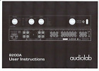 audiolab user instructions Bedienungsanleitung für 8200 A  Copy