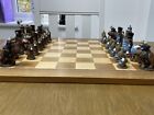 Alice in Wonderland chess set, board, no box