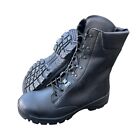 Military Issue Black Leather Steel Toe Combat Boots - Model 18 - Various Sizes