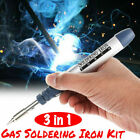 3in1 Gas Blow Torch Soldering Solder Iron Gun Butane Welding Pen Burner Cordless