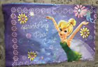 Disney Tinkerbell Pillow Case Standard TINK Sprinkling Pixie Double Sided A9