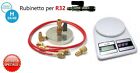 SUPPORTO PIATTELLO BOMBOLA GAS R410A R32 R134A etc + BILANCIA + RUBINETTO R32