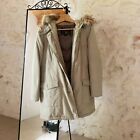 Woolrich artic parka con pelliccia removibile donna beige tg. L