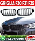 GRIGLIA ANTERIORE DOPPIA NERO LUCIDO per BMW Serie 3 F30 F31 F35