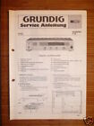 Service Manual Grundig V 30 Amplificatore, Originale