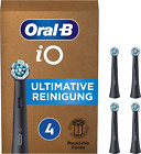 Oral-B Io Ultimate Clean Testine Di Ricambio per Spazzolino Elettrico Nere, 4 Pe