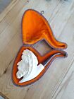 Large Vintage Meerschaum Smokers Pipe With Case.