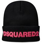 DSQUARED2 LOGO WOOL BEANIE CAPPELLO BERRETTO MADE IN ITALY KNW000115040001M2747