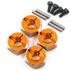 YEAH RACING - ORANGENE 12MM ALUMINIUM RADMITNEHMER (4x) 6MM BREITE # WA-033OR