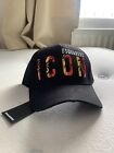 Dsquared2  cap Black Safari Print Orange  New Design *UK Seller* New with Tags