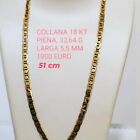 collana oro giallo 18 kt uomo 32,64g