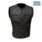 Moto Gilet in pelle da uomo Stechmoto ST 1170 BZM Custom Vintage e Café Race