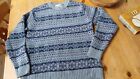 Harley Of Scotland Wool JUMPER SWEATER FAIRISLE @ plumo toast