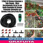 5m di Sistema Irrigazione a Tubo Singolo , Micro Gocciolamento x piante giardino