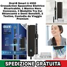 Oral-B Smart 4 4500 CrossAction Spazzolino Elettrico Ricaricabile, 1 Manico Nero