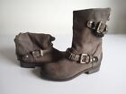 Damen Schuhe Stiefel Biker Boots BRUCE  BROWN  Gr 38 UK 5 braun Leder