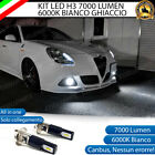 KIT LED FENDINEBBIA ALFA ROMEO GIULIETTA LAMPADE LED H3 BIANCO XENO 7000 LUMEN