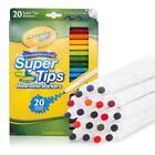 Crayola Super Tips Markers, Washable Markers School Supplies, 20-Colours