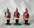 3 Vintage Painted Plastic Britains Era Toy Soldiers All Life Guards inc Sentries