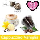 10 Capsule Caffè Kickkick Cappuccino alla Vaniglia Cialde Compatibili NESPRESSO