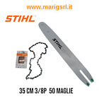 Barra e catena STIHL 35cm 3/8 50 maglie motosega MS 170 171 180 181 192 193 194T