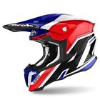 Casco Moto da Cross Airoh Twist 2.0 Shaken Blue Gloss Lucido