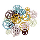 20pcs Mixed Colors Toothed Gear Wheel Steampunk Cogs Charms Pendant DIY Findings