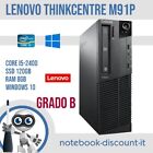 LENOVO ThinkCentre M91P Core i5-2400 RAM 8gb SSD 120gb Win10 COMPUTER Desktop PC