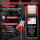 6/12/24V Battery Tester with Printer Cranking/Charging For Car/Truck/VAN/Boat