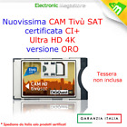 CAM TivuSat HD CERTIFICATA TV SAT SMARCAM HD PER HUMAX SENZA SMART CARD