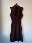 Abito midi smanicato Blumarine Donna 42 Marrone Pre Owned